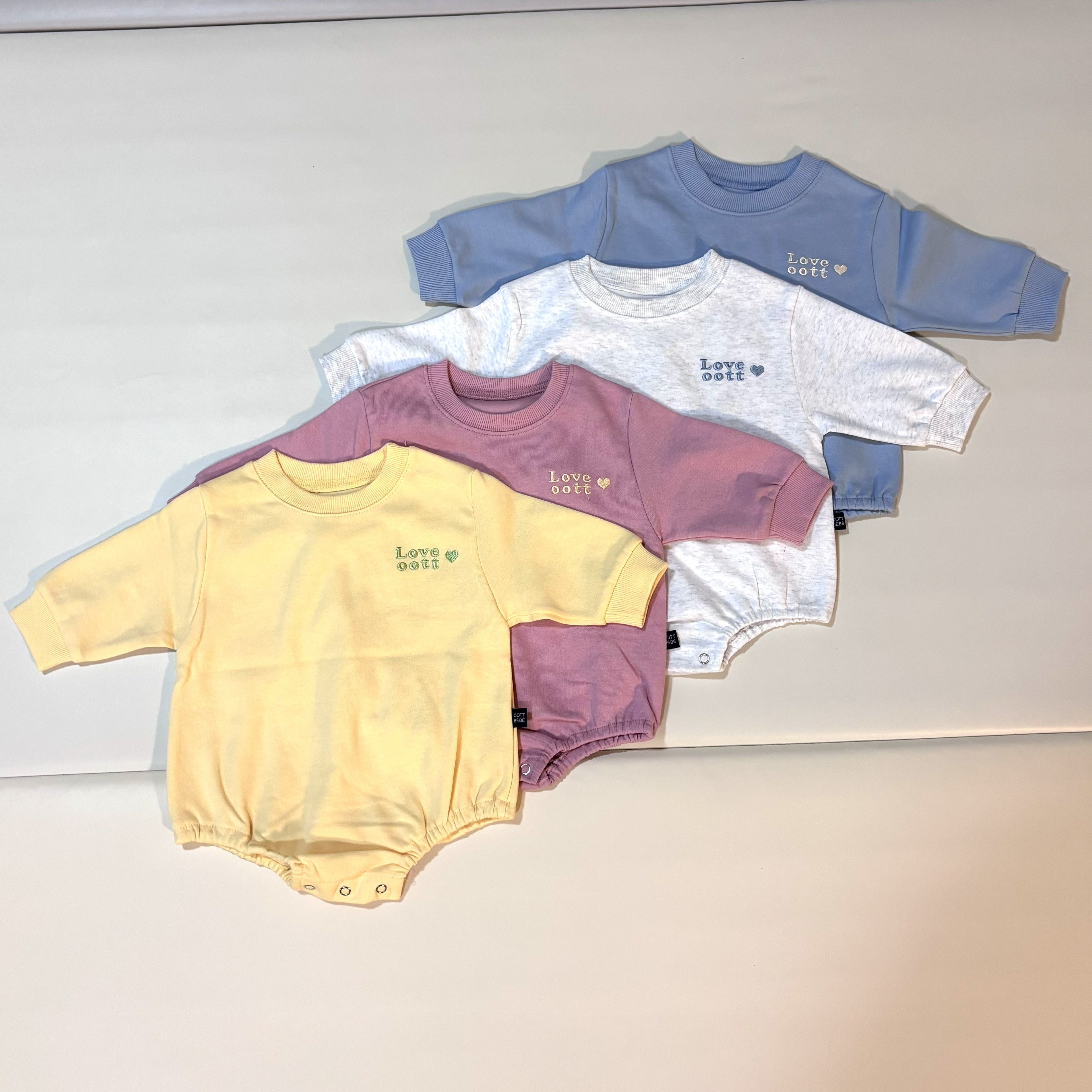 Love Heart Long Sleeve Rompers