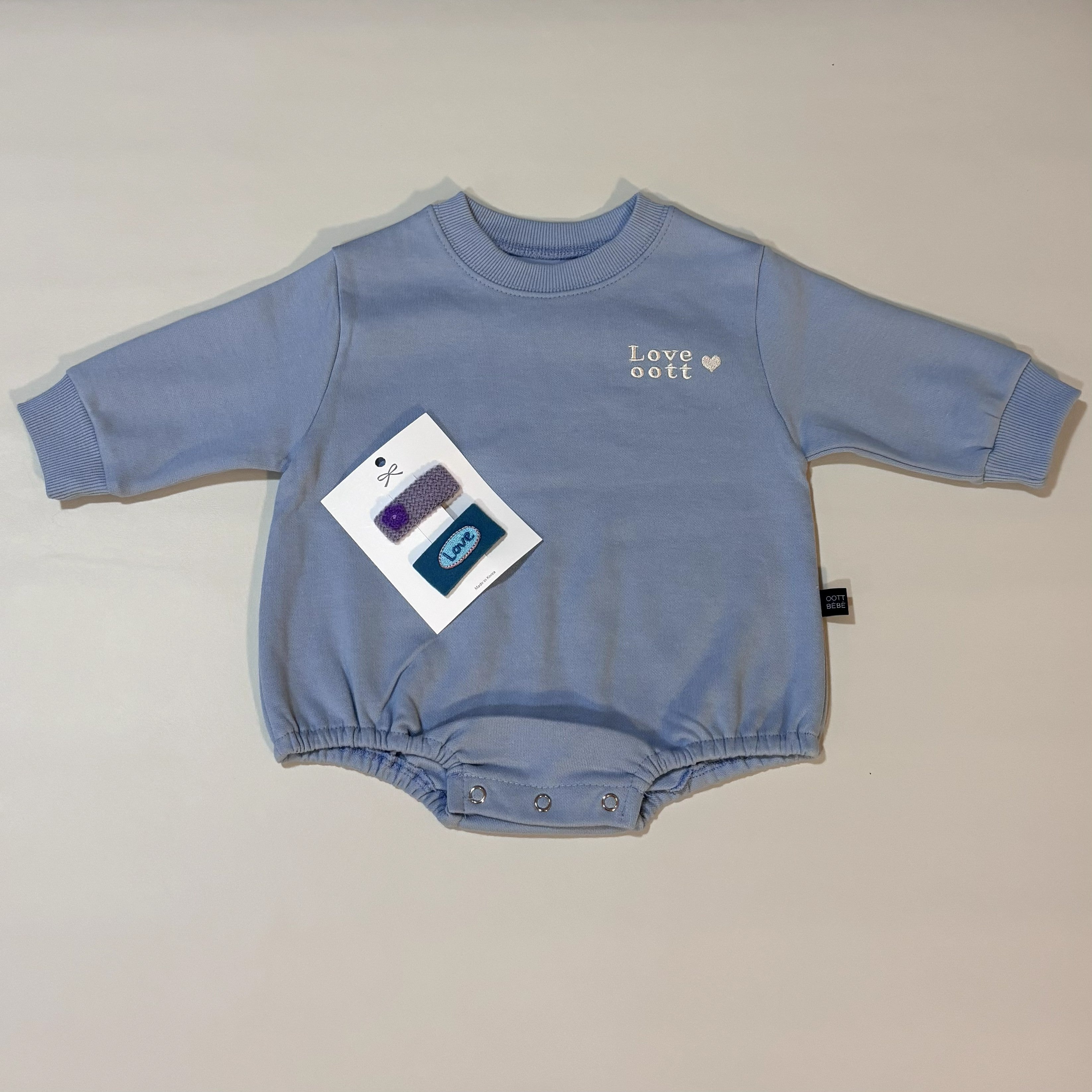 Love Heart Long Sleeve Rompers