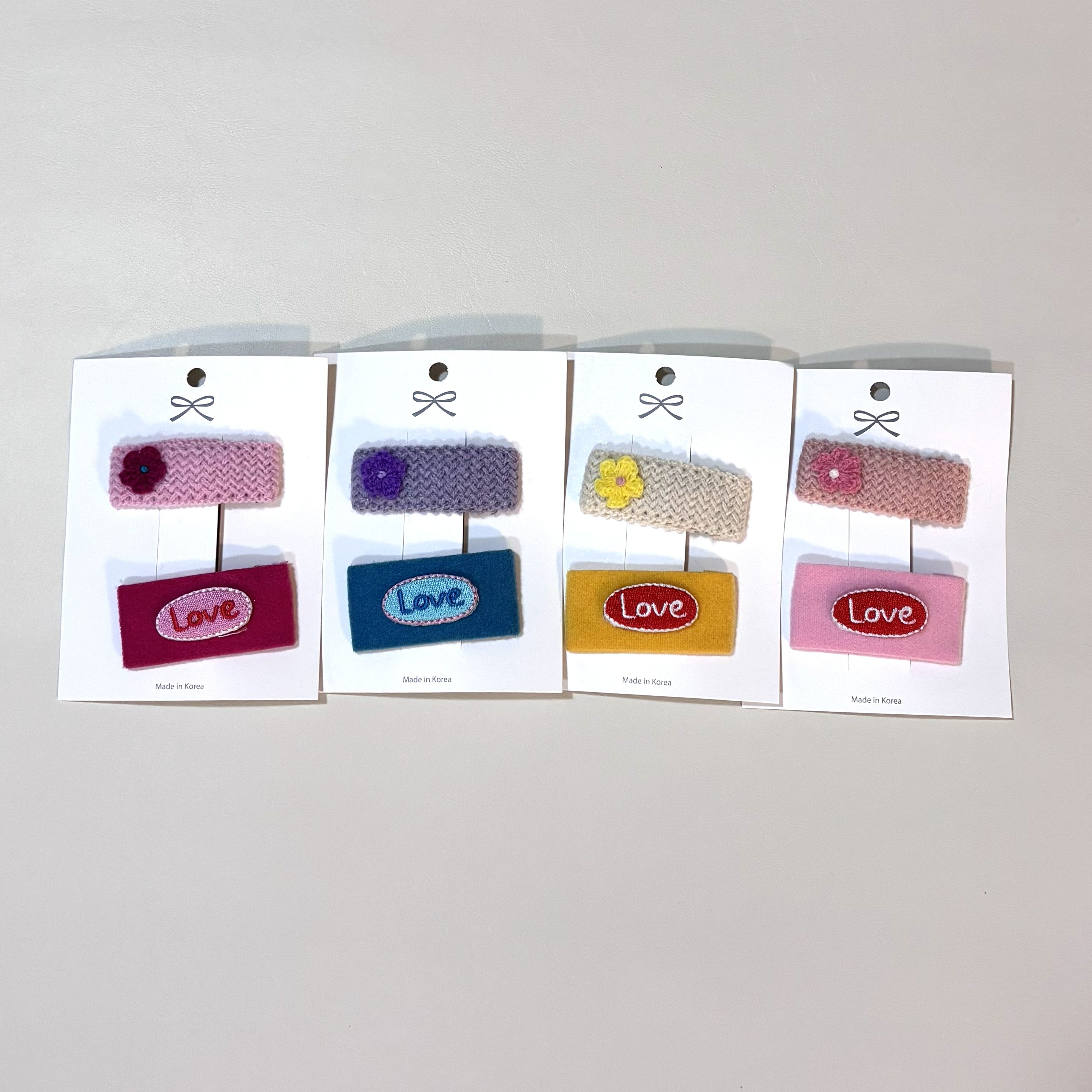 Flower and Love Clip Set