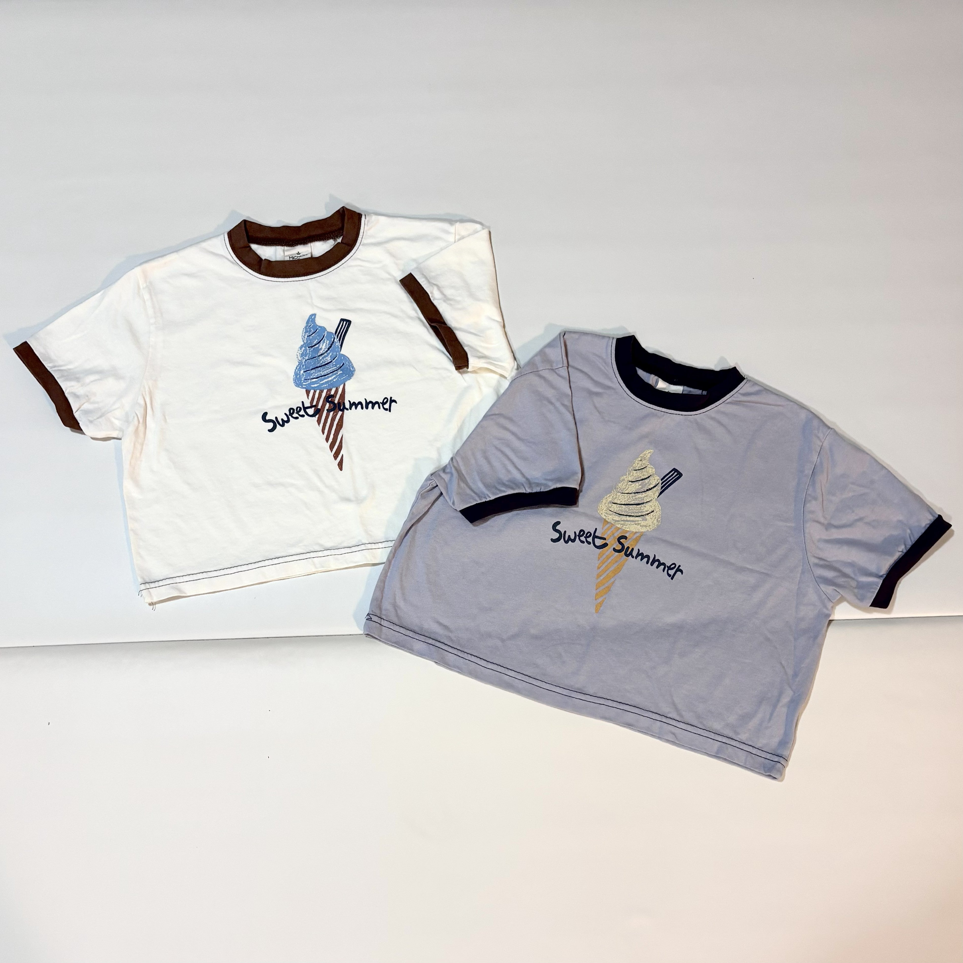 Oversized Print Tee Ice Cream