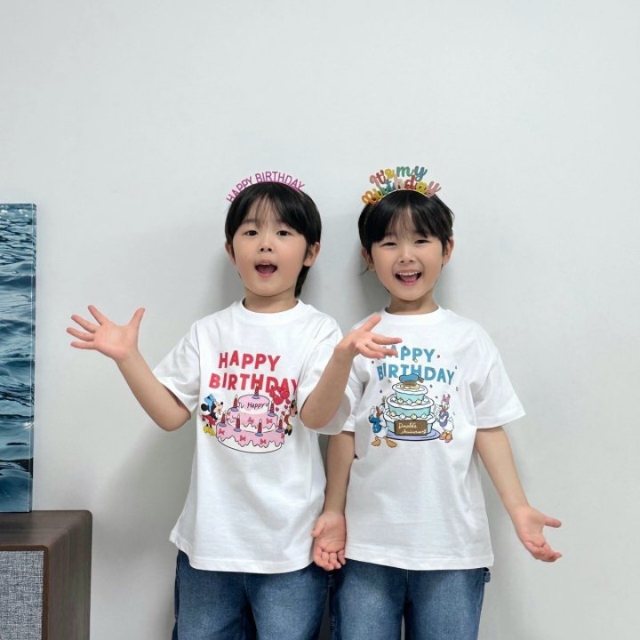 Family Print Tee Birthday Disney