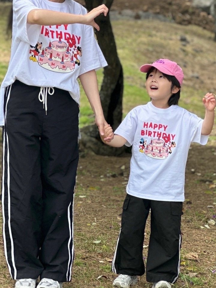 Family Print Tee Birthday Disney